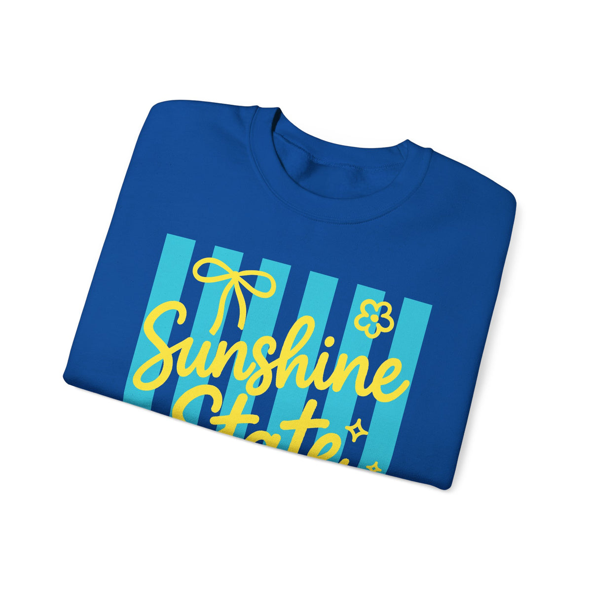 Sunshine State of Mind – Gildan Heavy Blend | Trendy Women’s Soft Sweatshirt. Direct to Garment. Printed & Shipped in the USA. Unisex Sizes.