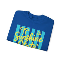 Sunshine State of Mind – Gildan Heavy Blend | Trendy Women’s Soft Sweatshirt. Direct to Garment. Printed & Shipped in the USA. Unisex Sizes.