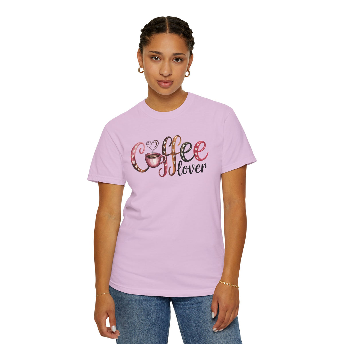 Coffee Lover - Comfort Colors | Trendy Women's T-Shirt. Direct to Garment. Printed & Shipped in the USA. Unisex Sizes.