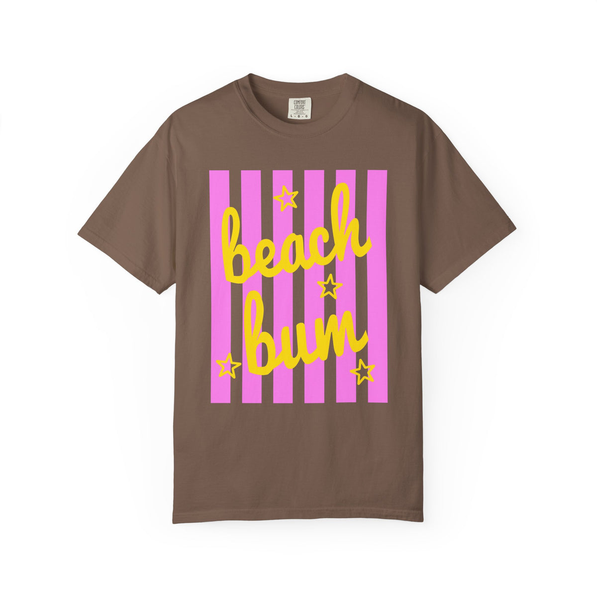 Beach Bum - Comfort Colors | Trendy Men's & Women's T-Shirt. Direct to Garment. Printed & Shipped in the USA. Unisex Sizes.