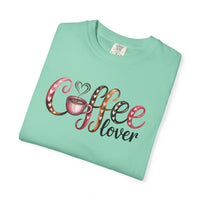 Coffee Lover - Comfort Colors | Trendy Women's T-Shirt. Direct to Garment. Printed & Shipped in the USA. Unisex Sizes.