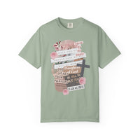 Christian Scrapbook - Comfort Colors | Trendy Women's T-Shirt. Direct to Garment. Printed & Shipped in the USA. Unisex Sizes.