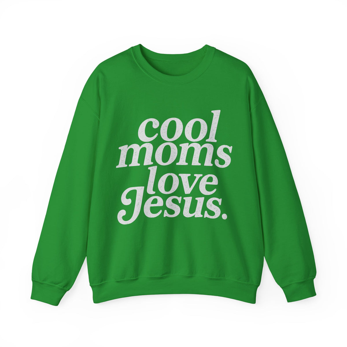 Cool Moms Love Jesus, Vintage – Gildan Heavy Blend | Trendy Women’s Soft Sweatshirt. Direct to Garment. Printed & Shipped in the USA. Unisex Sizes.