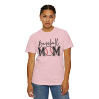 Baseball Mom - Comfort Colors | Trendy Women's T-Shirt. Direct to Garment. Printed & Shipped in the USA. Unisex Sizes.