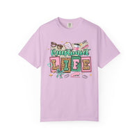 Receptionist Life - Comfort Colors | Trendy Women's T-Shirt. Direct to Garment. Printed & Shipped in the USA. Unisex Sizes.