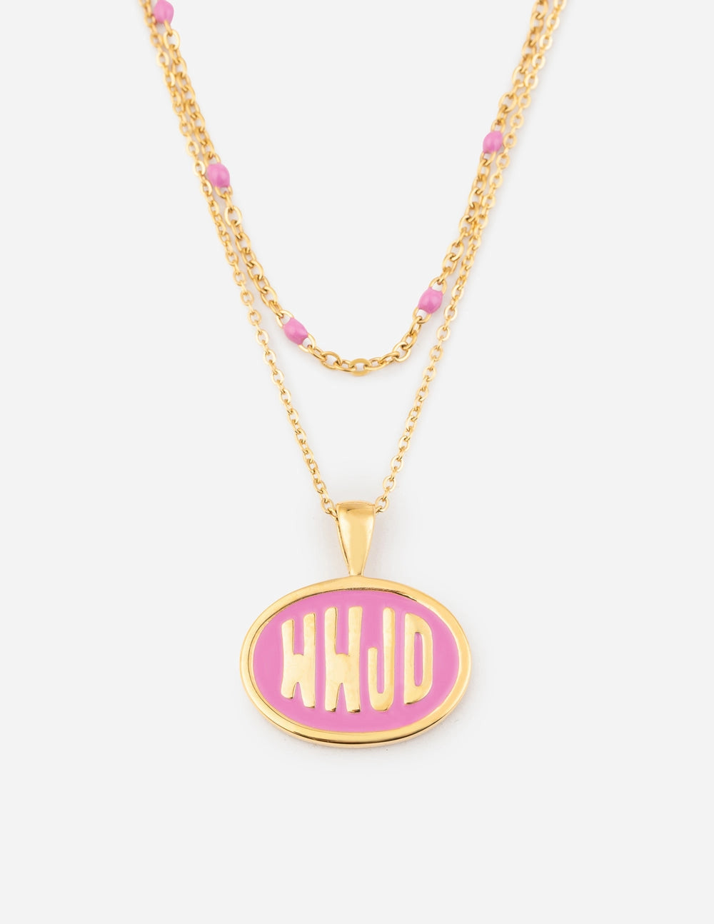 "WWJD" What Would Jesus Do - Pink Necklace Set