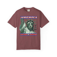 America's 250th Birthday, Statue of Liberty - Comfort Colors | Trendy Men's and Women's T-Shirt. Direct to Garment. Printed & Shipped in the USA. Unisex Sizes.