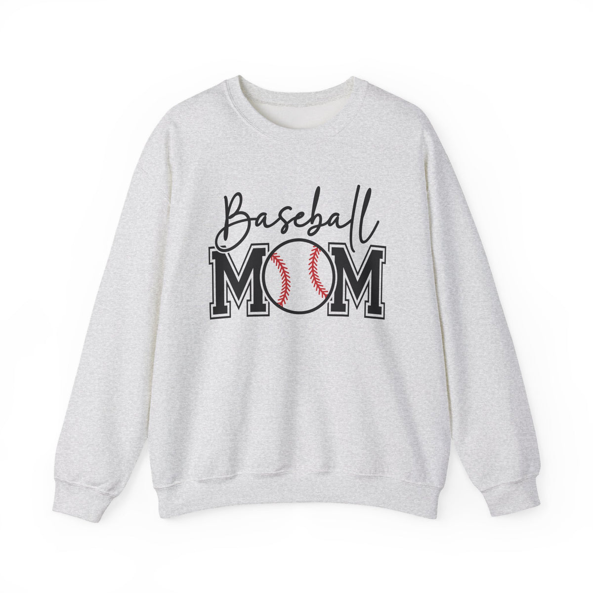 Baseball Mom – Gildan Heavy Blend | Trendy Women’s Soft Sweatshirt. Direct to Garment. Printed & Shipped in the USA. Unisex Sizes.