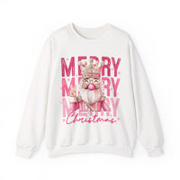 Merry Christmas - Cute Pink Bubblegum Nutcracker – Gildan Heavy Blend | Trendy Women’s Soft Sweatshirt. Direct to Garment. Printed & Shipped in the USA. Unisex Sizes.