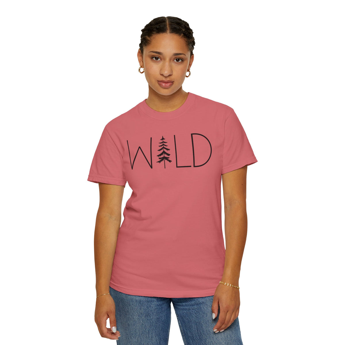Wild Graphic, Nature, Pine Tree, Adventure - Comfort Colors | Trendy Men's and Women's T-Shirt. Direct to Garment. Printed & Shipped in the USA. Unisex Sizes.