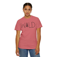 Wild Graphic, Nature, Pine Tree, Adventure - Comfort Colors | Trendy Men's and Women's T-Shirt. Direct to Garment. Printed & Shipped in the USA. Unisex Sizes.