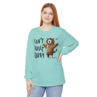 Can’t Adult Today, Cat - Comfort Colors | Trendy Women's and Men's Long Sleeve T-Shirt. Direct to Garment. Printed & Shipped in the USA. Unisex Sizes.