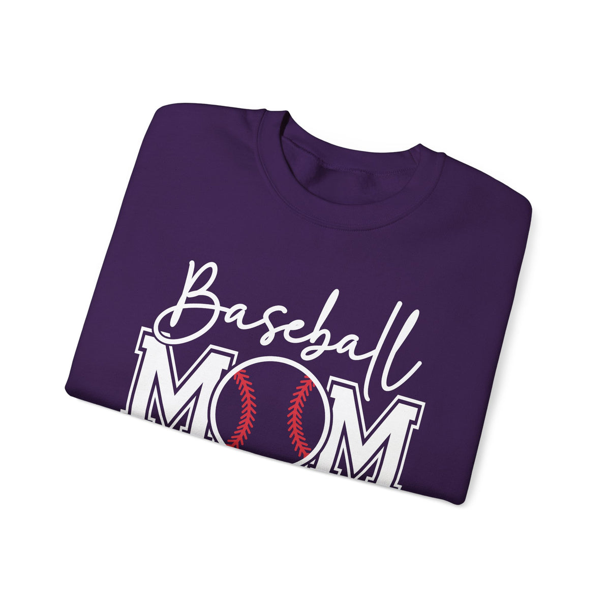 Baseball Mom – Gildan Heavy Blend | Trendy Women’s Soft Sweatshirt. Direct to Garment. Printed & Shipped in the USA. Unisex Sizes.