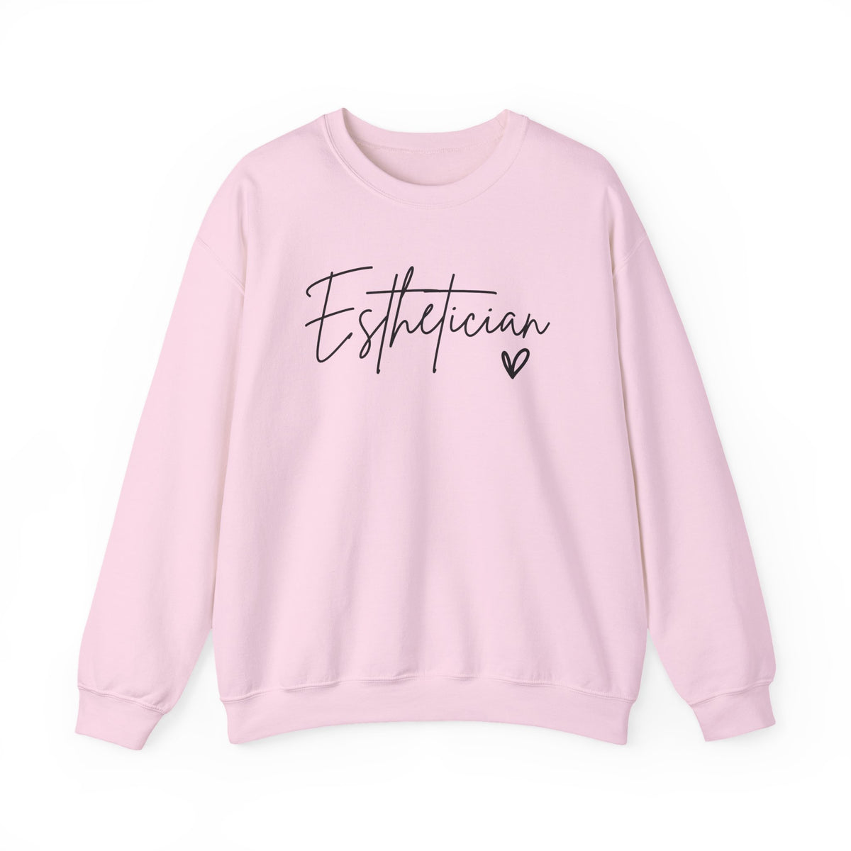 Esthetician Script, Perfect Gift for Your Botox Magician – Gildan Heavy Blend | Trendy Women’s Soft Sweatshirt. Direct to Garment. Printed & Shipped in the USA. Unisex Sizes.