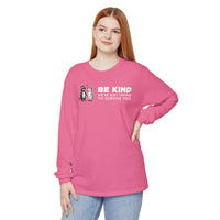 Be Kind. We're Just Trying To Survive Too. Possum. Raccoon. *This Shirt Saves Lives* - Comfort Colors | Trendy Women's and Men's Long Sleeve T-Shirt. Direct to Garment. Printed & Shipped in the USA. Unisex Sizes.