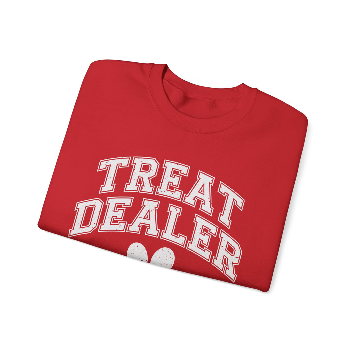 Treat Dealer, Dog Lover – Gildan Heavy Blend | Trendy Men's and Women’s Soft Sweatshirt. Direct to Garment. Printed & Shipped in the USA. Unisex Sizes.