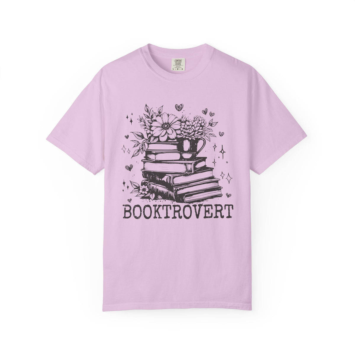 Booktrovert - Comfort Colors | Trendy Women's T-Shirt. Direct to Garment. Printed & Shipped in the USA. Unisex Sizes.
