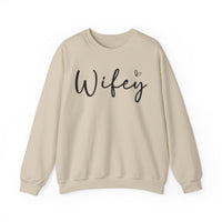 Wifey – Gildan Heavy Blend | Trendy Women’s Soft Sweatshirt. Direct to Garment. Printed & Shipped in the USA. Unisex Sizes.