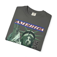 America's 250th Birthday, Statue of Liberty - Comfort Colors | Trendy Men's and Women's T-Shirt. Direct to Garment. Printed & Shipped in the USA. Unisex Sizes.