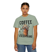 Coffee Changes Everything, Iced Coffee, Coffee Lovers - Comfort Colors | Trendy Women's T-Shirt. Direct to Garment. Printed & Shipped in the USA. Unisex Sizes.