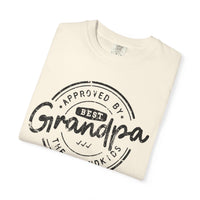 Best Grandpa, Approved by the Grandkids - Comfort Colors | Trendy Men's T-Shirt. Direct to Garment. Printed & Shipped in the USA. Unisex Sizes.