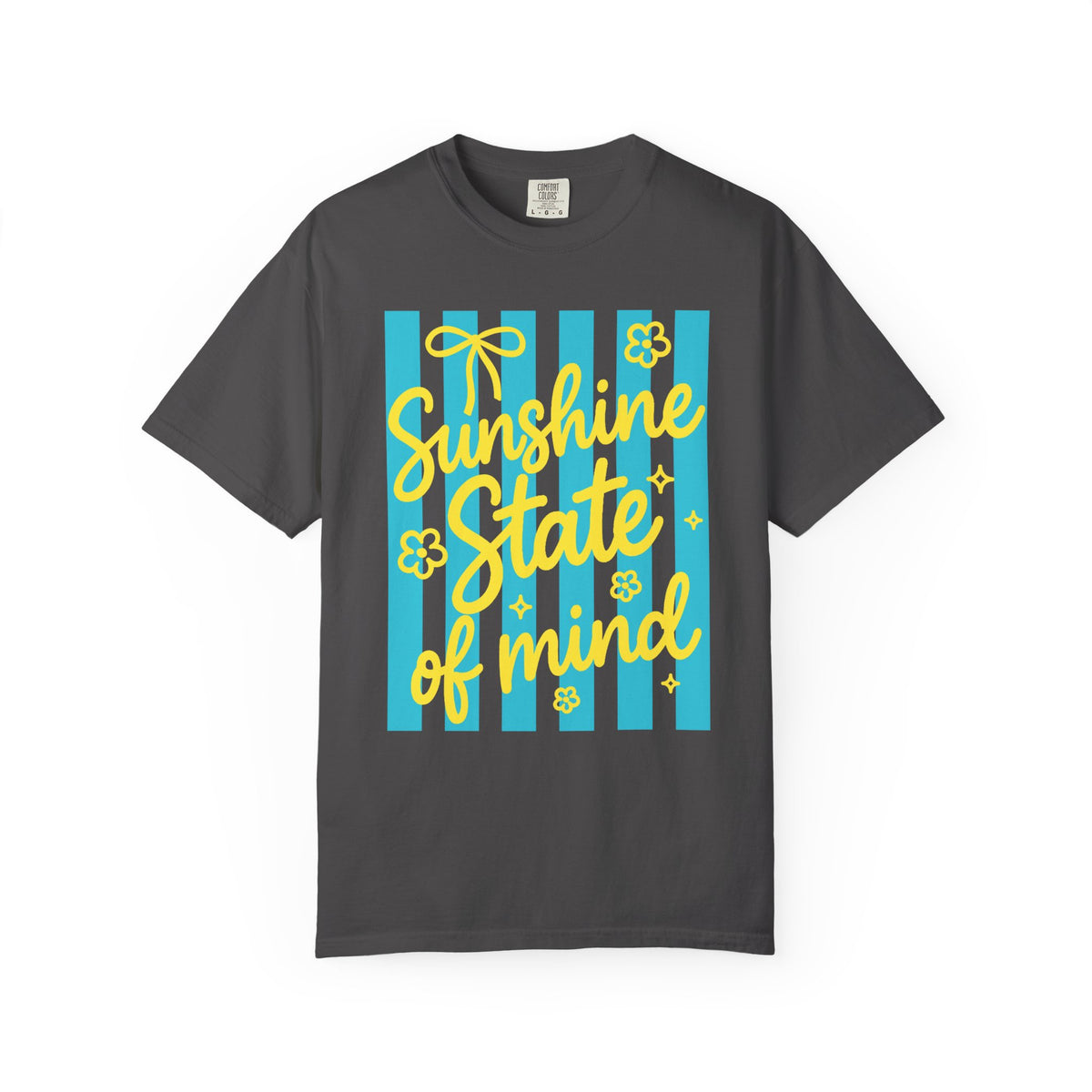Sunshine State of Mind - Comfort Colors | Trendy Women's T-Shirt. Direct to Garment. Printed & Shipped in the USA. Unisex Sizes.