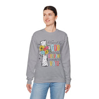 Blessed By God, Spoiled By My Husband, Protected By Both – Gildan Heavy Blend | Trendy Women’s Soft Sweatshirt. Direct to Garment. Printed & Shipped in the USA. Unisex Sizes.