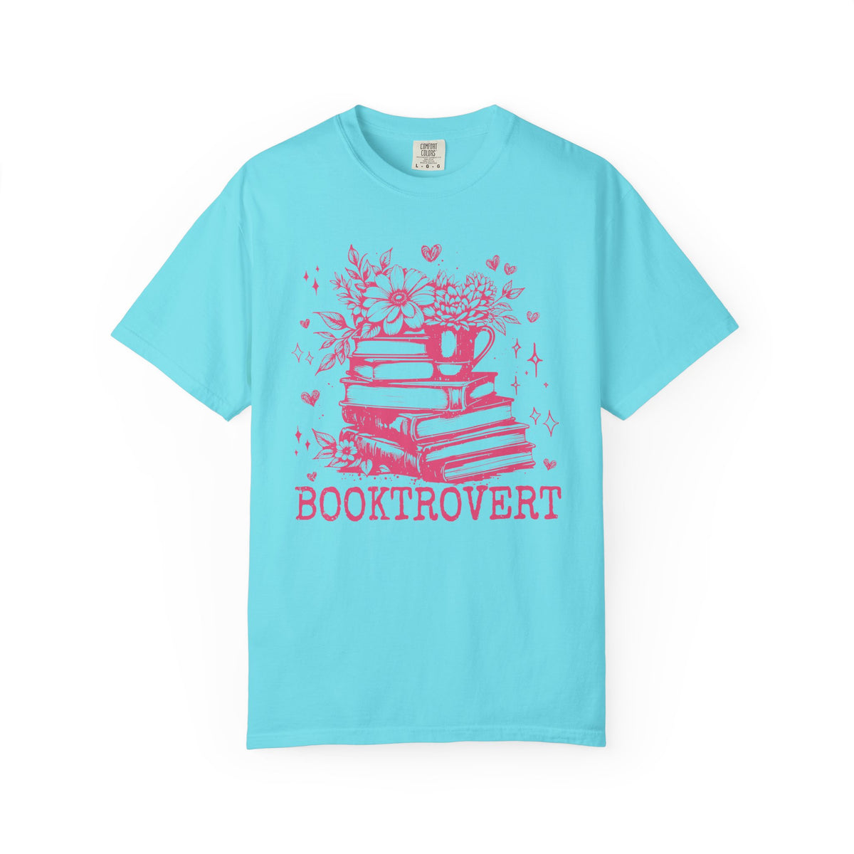 Booktrovert - Comfort Colors | Trendy Women's T-Shirt. Direct to Garment. Printed & Shipped in the USA. Unisex Sizes.