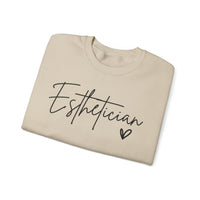 Esthetician Script, Perfect Gift for Your Botox Magician – Gildan Heavy Blend | Trendy Women’s Soft Sweatshirt. Direct to Garment. Printed & Shipped in the USA. Unisex Sizes.