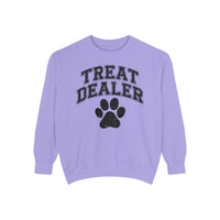 Treat Dealer, Dog Lover - Comfort Colors | Trendy Women's and Men's Sweatshirt. Direct to Garment. Printed & Shipped in the USA. Unisex Sizes.