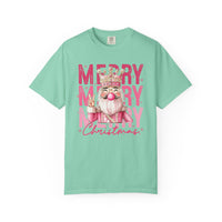 Merry Christmas — Cute Pink Bubblegum Nutcracker  - Comfort Colors | Trendy Women's T-Shirt. Direct to Garment. Printed & Shipped in the USA. Unisex Sizes.