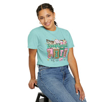 Receptionist Life - Comfort Colors | Trendy Women's T-Shirt. Direct to Garment. Printed & Shipped in the USA. Unisex Sizes.