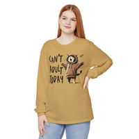 Can’t Adult Today, Cat - Comfort Colors | Trendy Women's and Men's Long Sleeve T-Shirt. Direct to Garment. Printed & Shipped in the USA. Unisex Sizes.