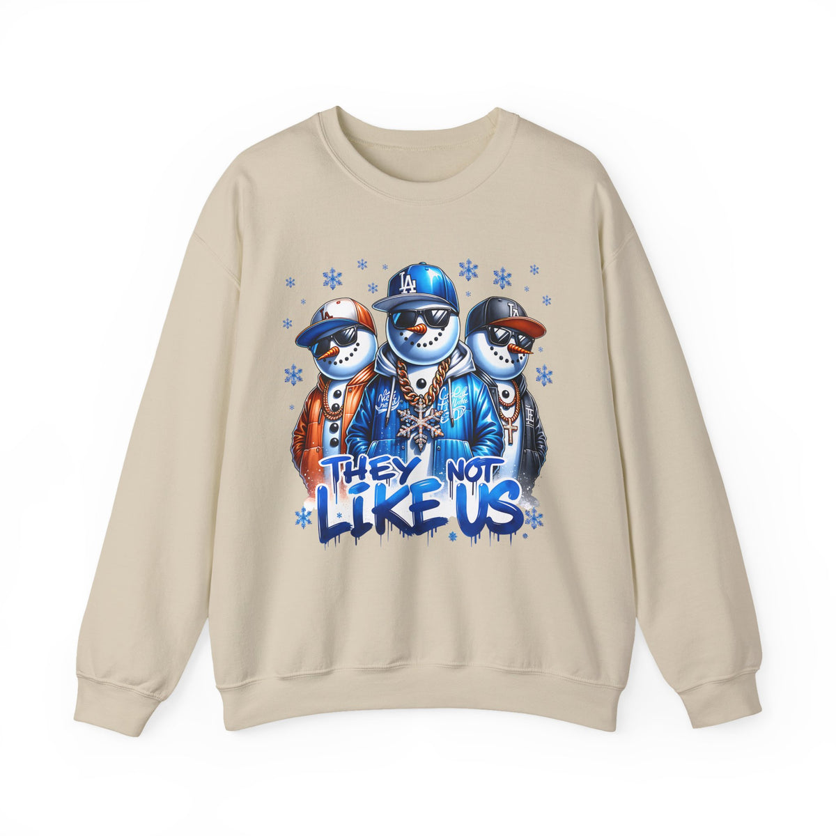 They Not Like Us Snowmen – Gildan Heavy Blend | Trendy Men's and Women’s Soft Sweatshirt. Direct to Garment. Printed & Shipped in the USA. Unisex Sizes.
