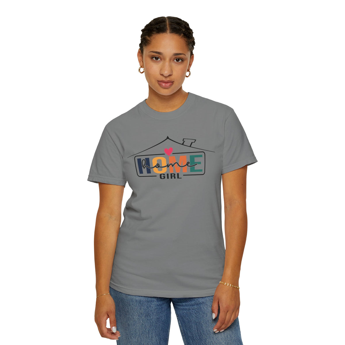 Home Girl - Real Estate Life - Comfort Colors | Trendy Women's T-Shirt. Direct to Garment. Printed & Shipped in the USA. Unisex Sizes.