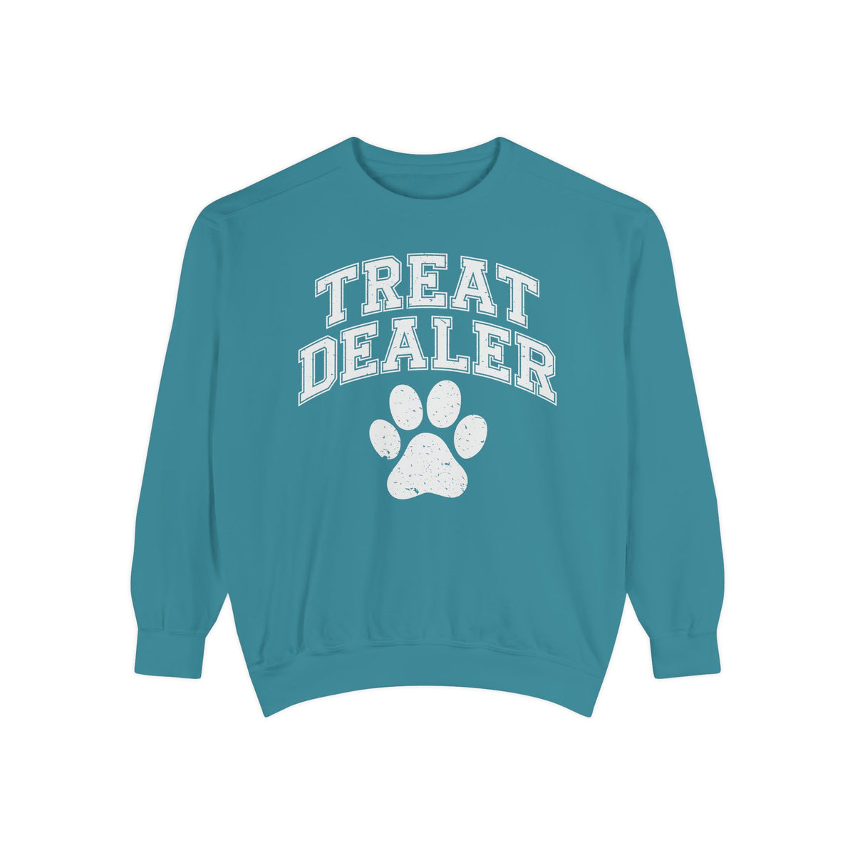 Treat Dealer, Dog Lover - Comfort Colors | Trendy Women's and Men's Sweatshirt. Direct to Garment. Printed & Shipped in the USA. Unisex Sizes.