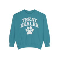 Treat Dealer, Dog Lover - Comfort Colors | Trendy Women's and Men's Sweatshirt. Direct to Garment. Printed & Shipped in the USA. Unisex Sizes.