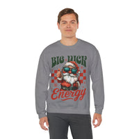 Big Nick Energy - Retro Santa Thumbs Up – Gildan Heavy Blend | Trendy Men's and Women’s Soft Sweatshirt. Direct to Garment. Printed & Shipped in the USA. Unisex Sizes.