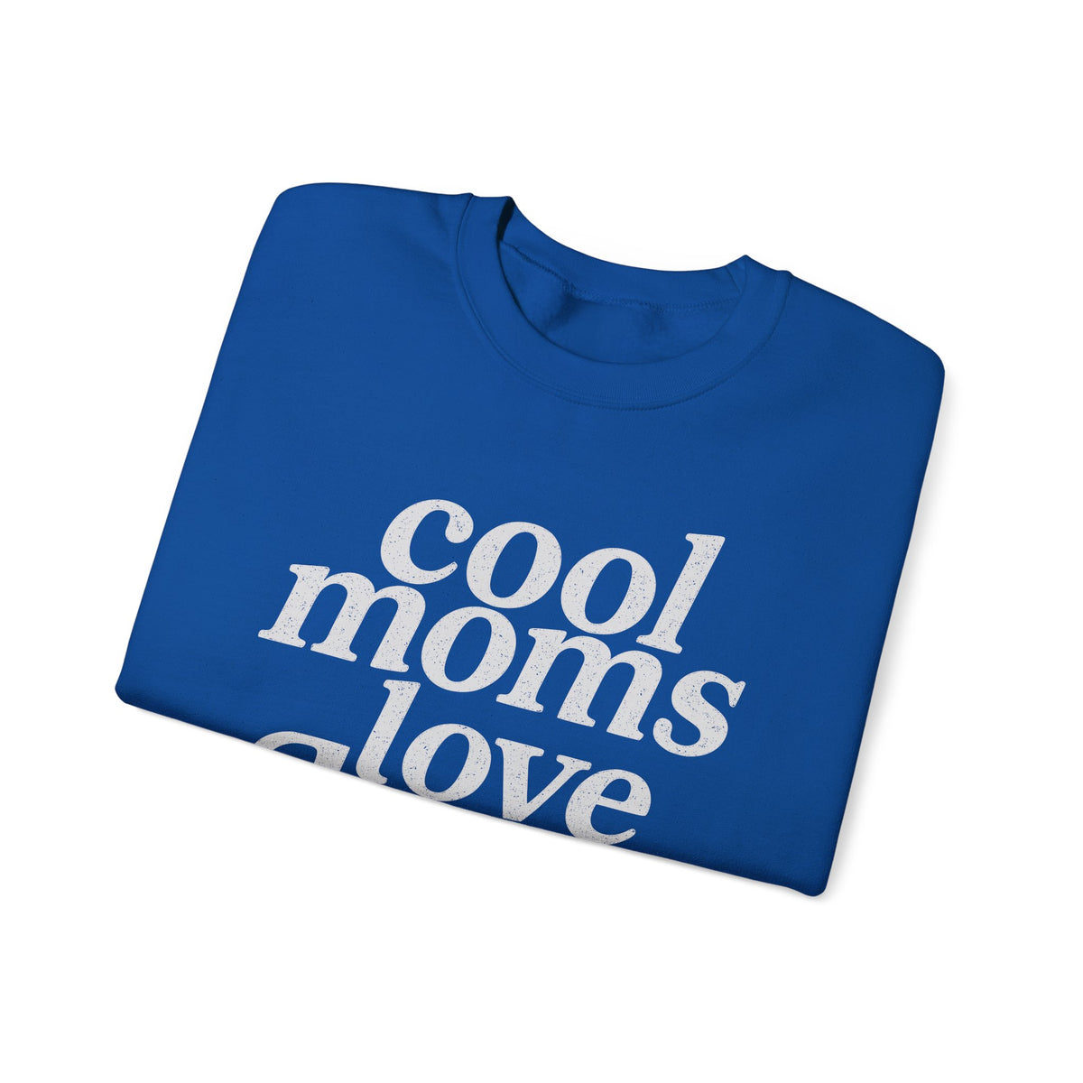 Cool Moms Love Jesus – Gildan Heavy Blend | Trendy Women’s Soft Sweatshirt. Direct to Garment. Printed & Shipped in the USA. Unisex Sizes.
