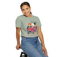 Witch Way to the Party? - Comfort Colors | Trendy Women's T-Shirt. Direct to Garment. Printed & Shipped in the USA. Unisex Sizes.