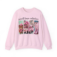 Small Town Valentine – Gildan Heavy Blend | Trendy Women’s Soft Sweatshirt. Direct to Garment. Printed & Shipped in the USA. Unisex Sizes.