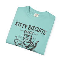 Kitty Biscuits Bakery - Comfort Colors | Trendy Women's and Men's T-Shirt. Direct to Garment. Printed & Shipped in the USA. Unisex Sizes.