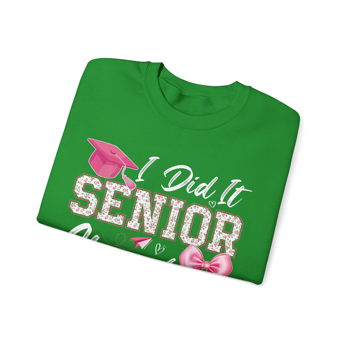Class of 2026 I Did It Senior Coquette Bow Graduation – Gildan Heavy Blend | Trendy Women’s Soft Sweatshirt. Direct to Garment. Printed & Shipped in the USA. Unisex Sizes.