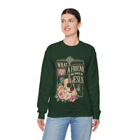 What a Friend We Have in Jesus, Guitar Vintage – Gildan Heavy Blend | Trendy Women’s Soft Sweatshirt. Direct to Garment. Printed & Shipped in the USA. Unisex Sizes.