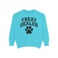 Treat Dealer, Dog Lover - Comfort Colors | Trendy Women's and Men's Sweatshirt. Direct to Garment. Printed & Shipped in the USA. Unisex Sizes.