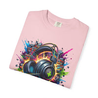 Gaming Headset I Can't Hear You, I'm Gaming - Comfort Colors | Trendy Men's And Women's T-Shirt. Direct to Garment. Printed & Shipped in the USA. Unisex Sizes.