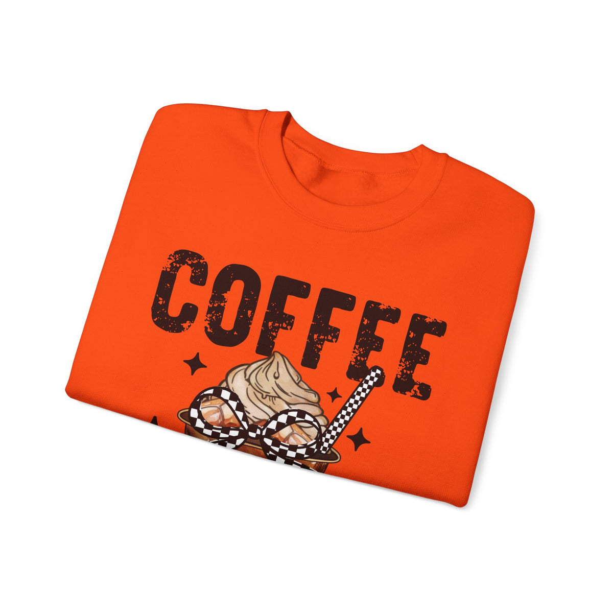 Coffee Changes Everything, Iced Coffee, Coffee Lovers – Gildan Heavy Blend | Trendy Women’s Soft Sweatshirt. Direct to Garment. Printed & Shipped in the USA. Unisex Sizes.