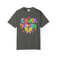 Coquette Kindergarten Pencil Bow - Comfort Colors | Trendy Women's T-Shirt. Direct to Garment. Printed & Shipped in the USA. Unisex Sizes.