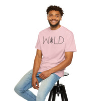 Wild Graphic, Nature, Pine Tree, Adventure - Comfort Colors | Trendy Men's and Women's T-Shirt. Direct to Garment. Printed & Shipped in the USA. Unisex Sizes.