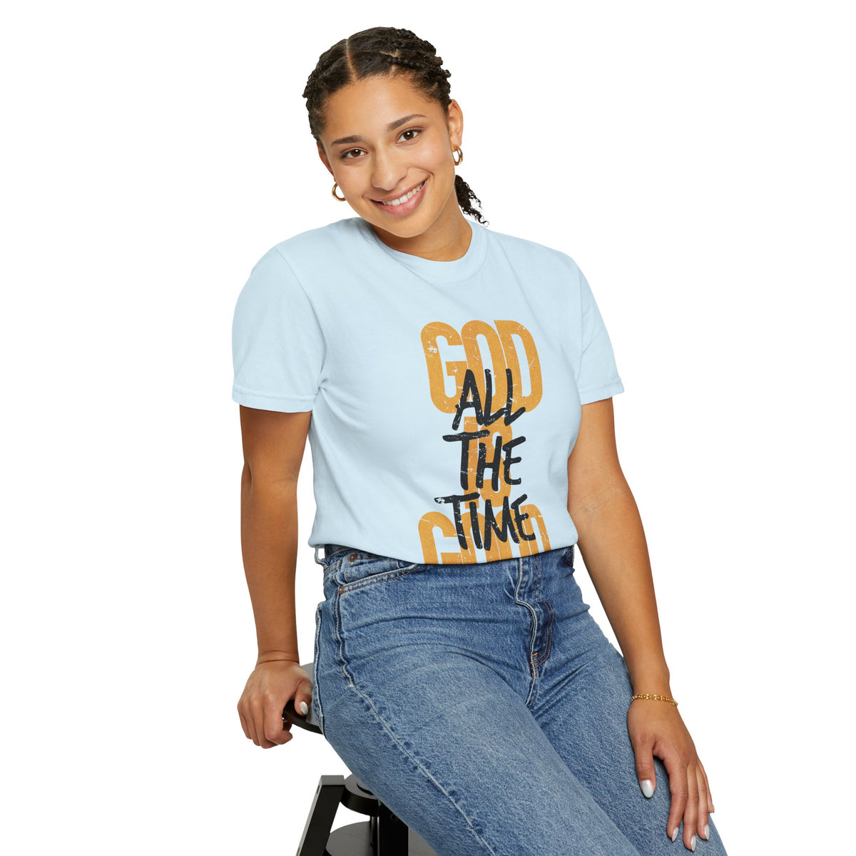God is Good All The Time - Comfort Colors | Trendy Women's and Men's T-Shirt. Direct to Garment. Printed & Shipped in the USA. Unisex Sizes.